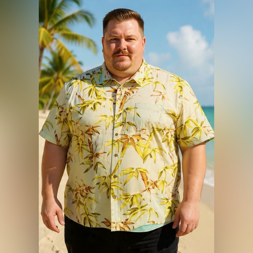 Tommy Bahama 100% Silk XXL Hawaiian Shirt